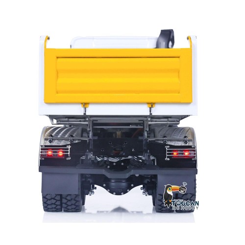 1/14 LESU RC Hydraulic Dump 6x6 Truck RTR 3-way Dumper Car Model I6S Front Hook - Picture 8 of 12
