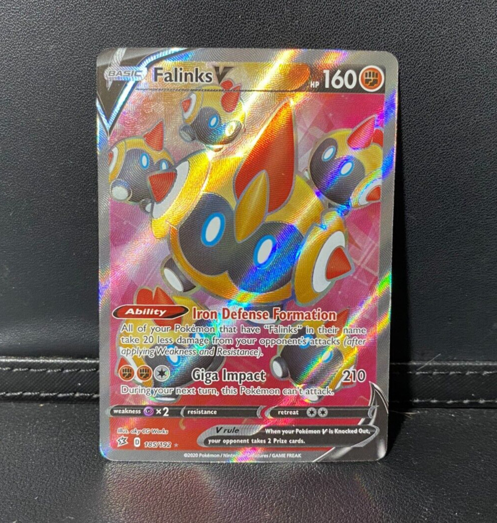 Falinks V - 185/192 - SWSH02 Rebel Clash - FULL ART ULTRA RARE Pokemon