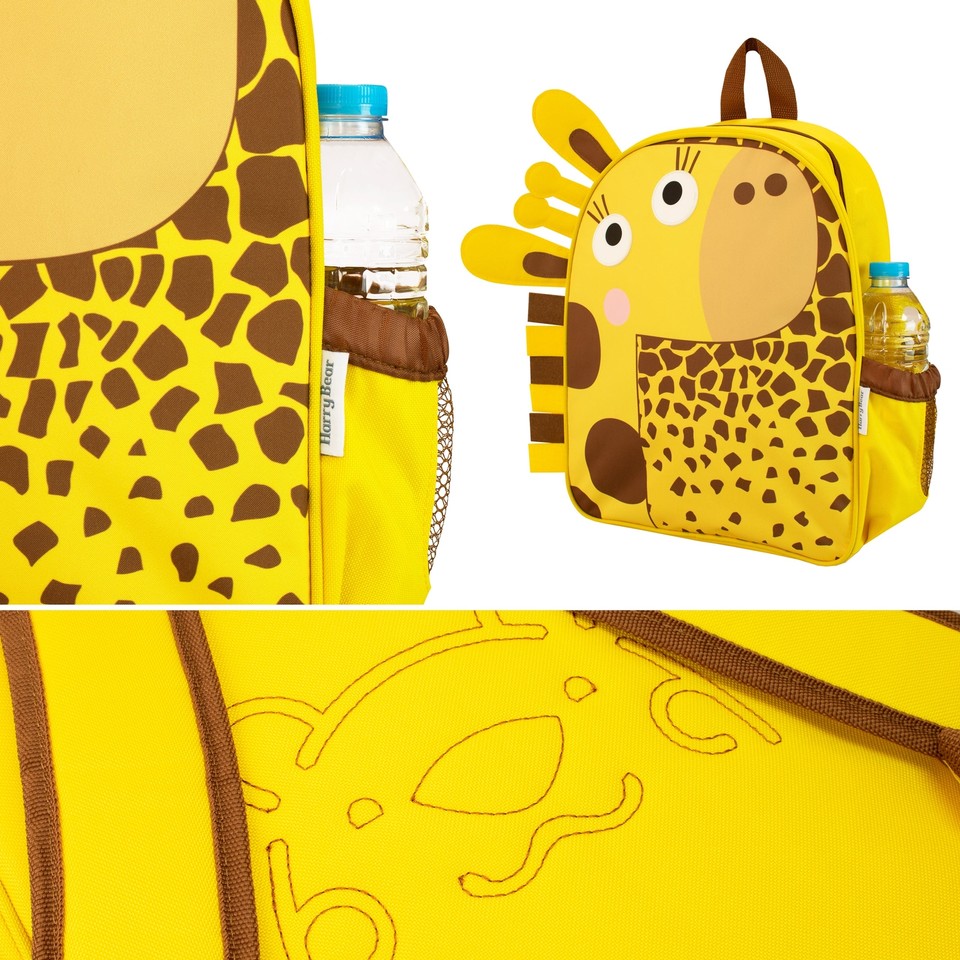 Funny Giraffe Print School Backpack For Teens - Travel Bag For Girls & Boys, 11.5x8x16 Inches