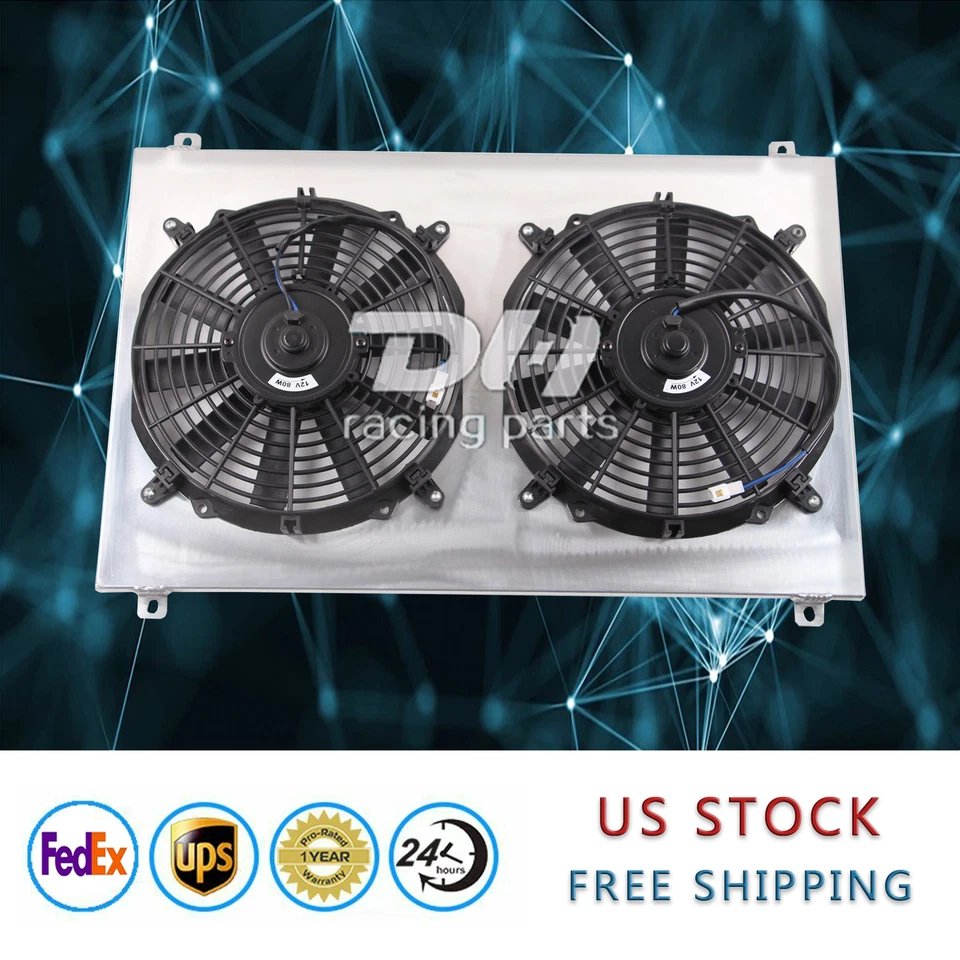 Ventilador de cubierta de radiador de aluminio de 3 filas apto para Chevy Camaro Pontiac Firebird 82-92 #951 Foto 2 de 4