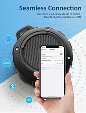 Outdoor Waterproof Bluetooth Speaker, Wireless Portable Mini Shower Travel Speak