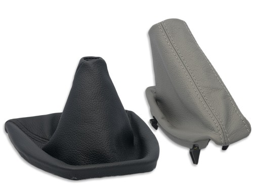 Cuffia Cambio E Freno A Mano Per Opel Astra G 1998-2005 - Pelle Ecologica Nera - Foto 10