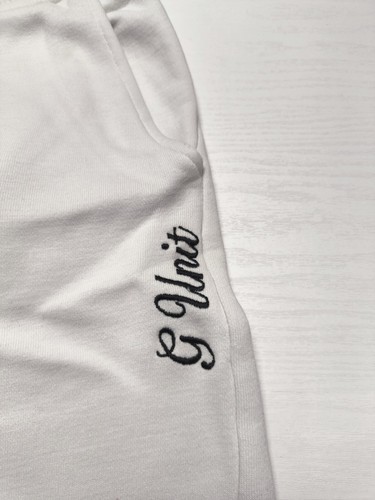 G Unit 50Cent Hose Anzug Vintage Mann Ausgebeult Hose Streetwear Weiß Größe L - Bild 5 von 17