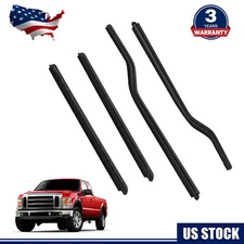 4PCS Weatherstrip Window Sweep Felt Trim Seal for Ford F250 F350 F450 1999-2016