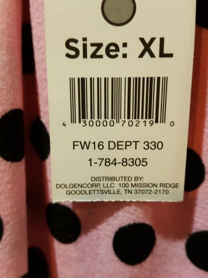 Bobbie & Brooks Ropa de dormir Rosa/Negro Lunares Pantalones de salón, XL Foto 2 de 3