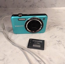 Samsung ES73 12.2MP Compact Digital Camera Blue Good Condition Works Perfectly