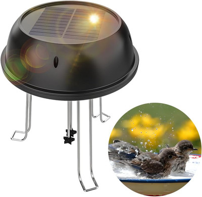 Solar Water Wiggler for Bird Bath Round Shaped Solar Powered Water Agitator ...