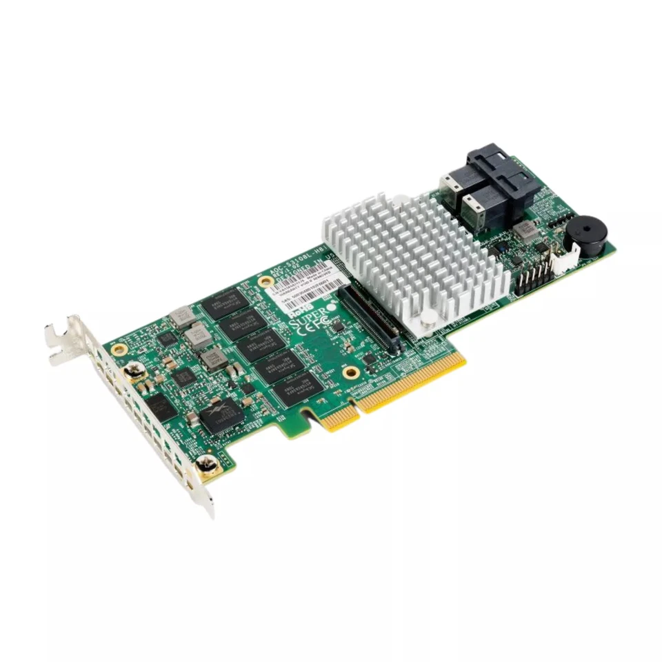 Supermicro AOC-S3108L-H8IR-16DD 2GB LP PCIe 2.0-x8 12G SAS RAID Controller - Image 2 of 3