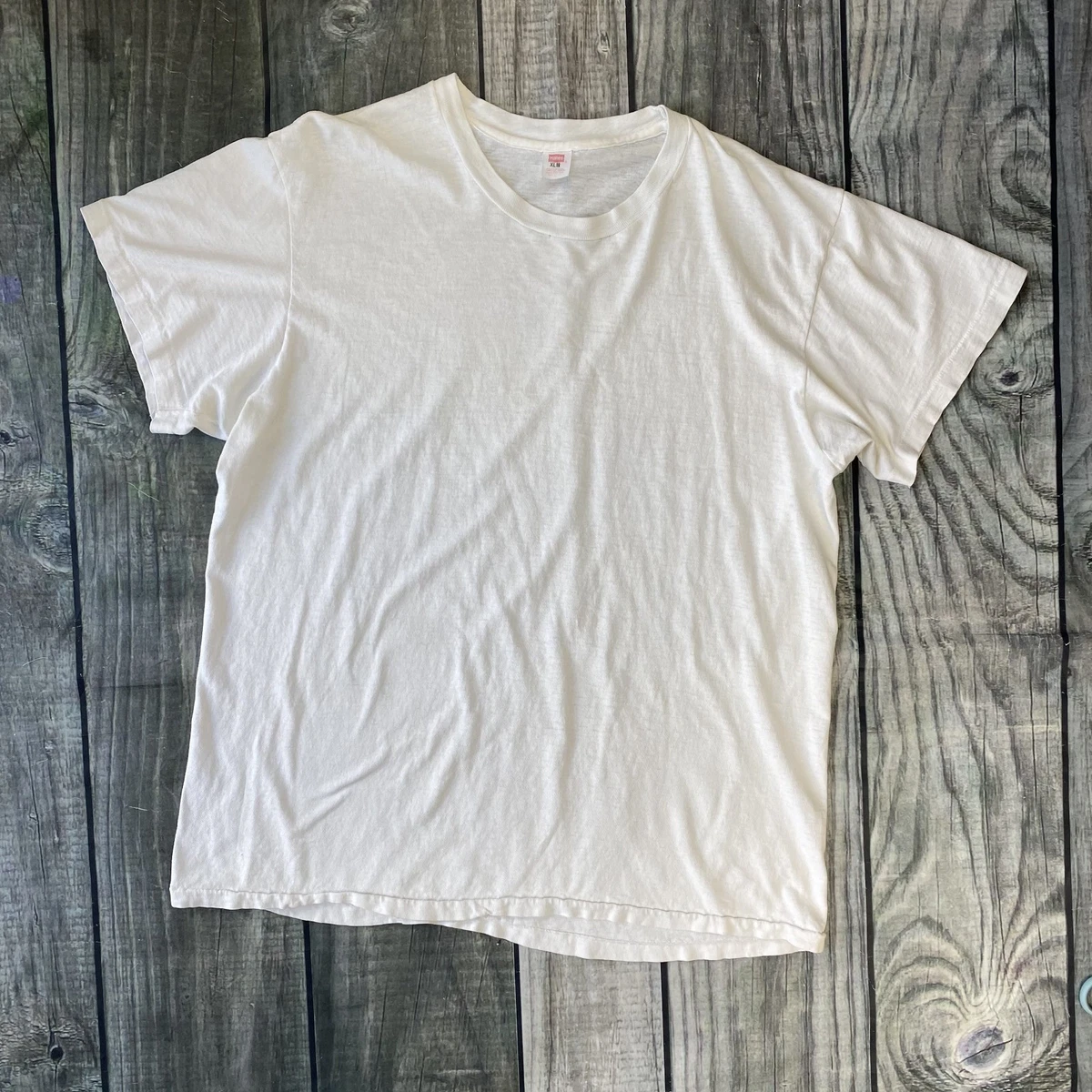 Hanes White Vintage T-Shirts for Men for sale | eBay