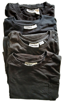 King Size Brand Lot of 4 Pocket T-Shirts Men's Size 3XL Tall Read Listing