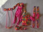 Vintage 1991 Hot Pink Barbie Ski Fun Outfit Clothing Mattel with Accessories