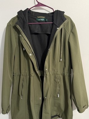 Lauren Ralph Lauren Jacket Womens Extra LargeAnorak Olive Hooded Nature Lined