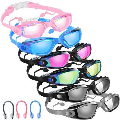 Comfortable Adult Swim Goggles - No Leaking, Adjustable
