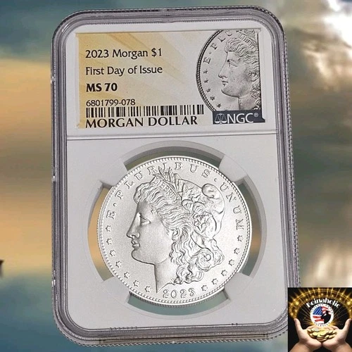 2023 Morgan Silver Dollar Coin, NGC MS70 First Day Of Issue, In Need Of New Home