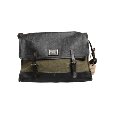 Sac DOLCE & GABBANA vert militaire bicolore messager bandoulière homme 2800usd - Photo 1/4