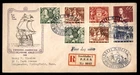 Mayfairstamps Sweden FDC 1946 Registered Delaware jubilee Swedish-America First
