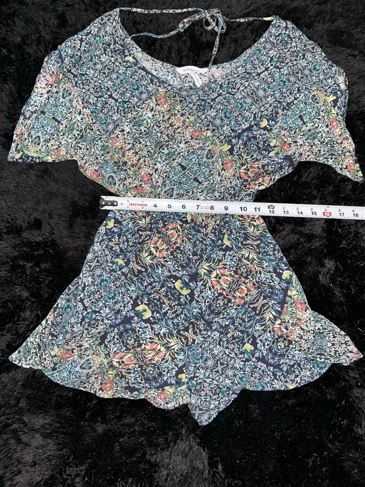 BCBGeneration Surplice Neck Short Flutter Sleeve … - image 5