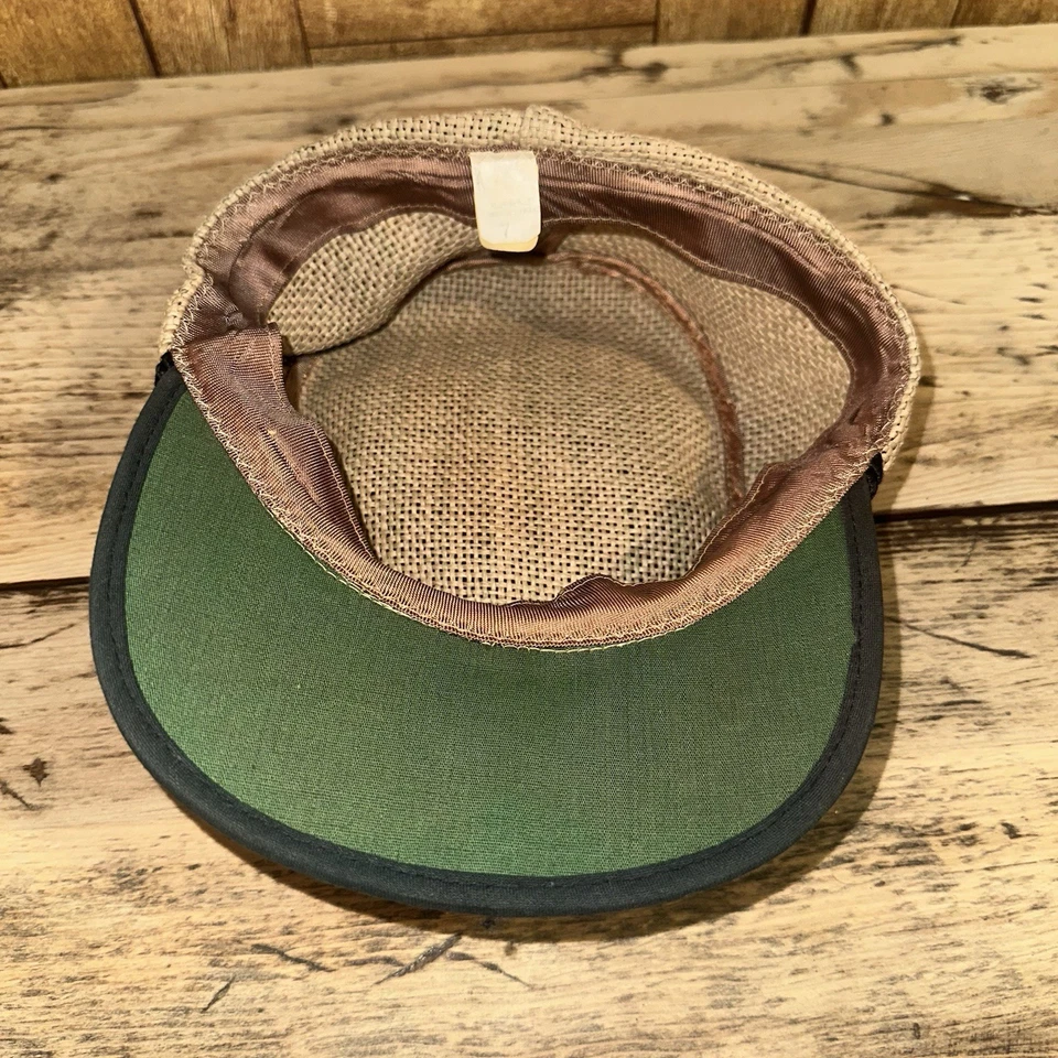 Men’s Vintage 60s Mesh Straw Sports Fitted Hat Size 7 - Image 4 of 4