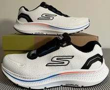 SKECHERS Go Run Consistent 2.0 - White Black  Running Athletic Shoes - Men’s 9