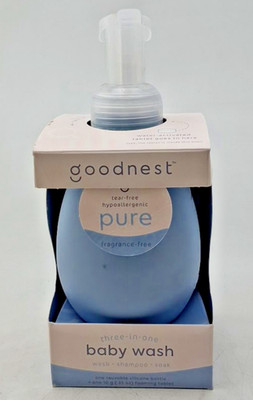 Goodnest 3 In 1 Baby Wash With Silcone Reusable Bottle*Choose Your Scent*