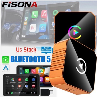 Wired to Wireless CarPlay Adapter for Apple iPhone/Android Auto/AirPlay/Miracast