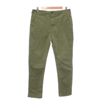 BEAMS Chino Pants Chino Pants L Khaki Cropped Length /NU  ECG005 Men's