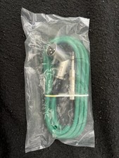 6ft Right Angle Male XLR to Male 1/4" TRS Cable Audio Cable - Green