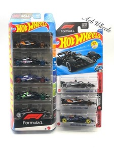 Hot Wheels Formula 1 F1 5 Pack, McLaren, Mercedes, Red Bull Lot