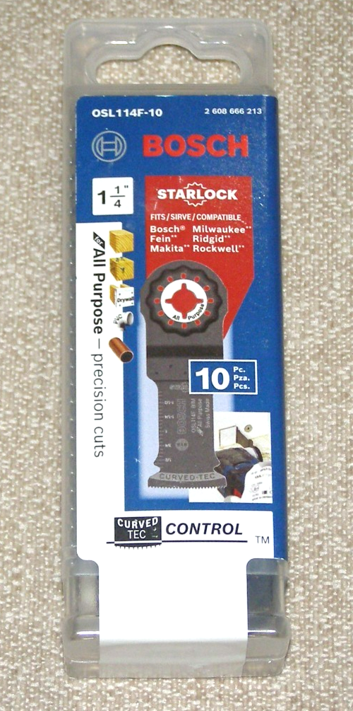 Bosch OSL114F-10 10-Pack 1-1/4 Inch Starlock Oscillating Multi-Tool Blades-image