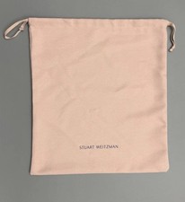 Stuart Weitzman Dust Bag Pink Drawstring Shoe Storage Pouch