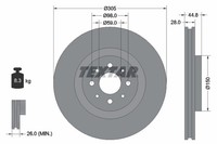 2Er-Set 2Er Set Bremsscheibe Textar 92228503 Alfa Romeo 51738833 Alfa Romeo 5181