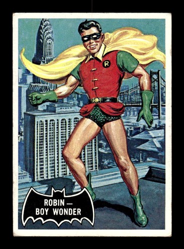 1966 Topps Batman Black Bat #2 Robin - Boy Wonder — Raw