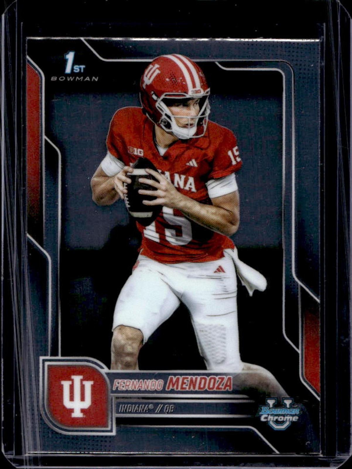 2025 Bowman Chrome U Fernando Mendoza 1st Prospect #109 Hoosiers