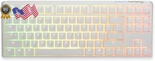 Ducky One 3 TKL Pure White Hotswap RGB Mechanical Keyboard (Cherry MX Brown)