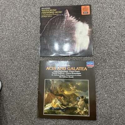 2 x HANDEL ACIS AND GALATEA + WATER MUSIC 