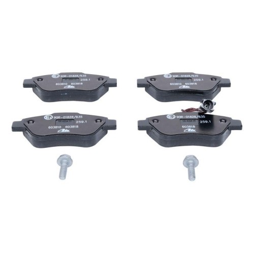 Frein à disque ATE 13-0460-3818-2 silencieux pour Citroën C4 et Fiat Bravo