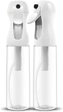 2Pcs Continuous Spray Bottle For Hair,Ultra 10.1 Ounces, 300ML/CLEAR/2PACK 