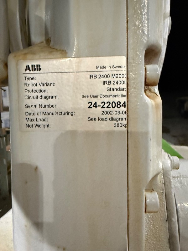 ABB IRB 2400L Wrist Assembly Complete Untested 2002 Serial 24-22084