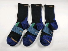 Bombas Hex Tec Athletic Crew Socks Lot Of 3 Pairs Size L All Labeled Lefts 