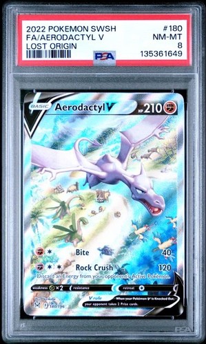 Aerodactyl V graded PSA 8 for sale on eBay