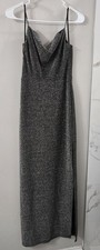 Stunning Black & Silver  Evening Gown By B Smart. GUC - Size 7/8 M