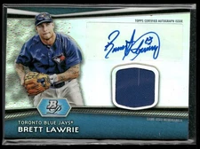 2012 Bowman Platinum #AR-BL Brett Lawrie Relic AUTO - QTY AVAILABLE