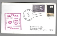 US 1974 1435b Skylab III Pacific Recovery Force USS New Orleans Cover
