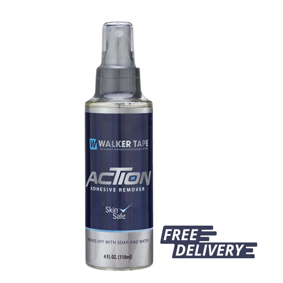 Walker Tape Action Adhesive Remover Glue Remover Wigs Toupee Extensions 4oz