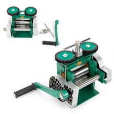 Manual Metal Sheet Roller Tool Jewelry Press Rolling Mill Machine Wire Flat 85mm