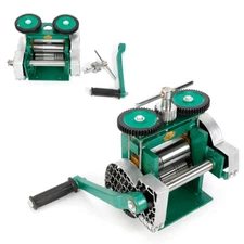 Manual Metal Sheet Roller Tool Jewelry Press Rolling Mill Machine Wire Flat 85mm