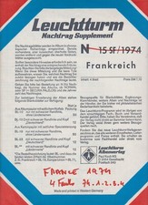POUR ALBUM  LEUCHTTURM  LOT 4  PAGES  FRANCE  NEUF 1974 TBE REF.4