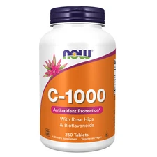 NOW FOODS Vitamin C-1000 250 Tablets