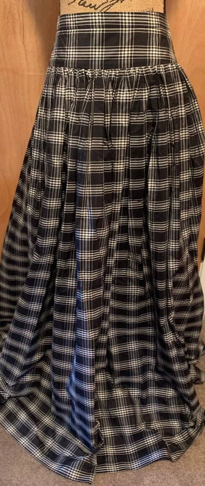 VINTAGE MICHAEL KORS  SILK  SKIRT AND  JACKET  COMBO BLACK AND WHITE CHECKED - Image 2 of 4