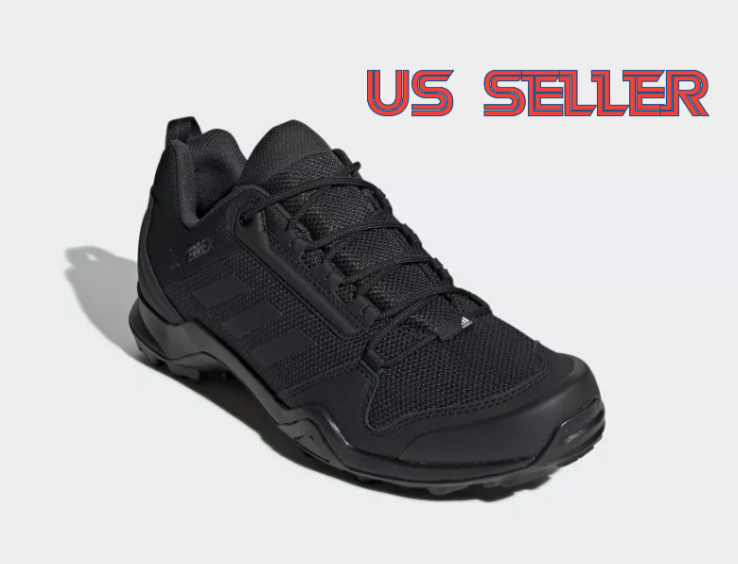 Adidas Terrex AX3 Hiking Shoes Men's Black New W/ Box BC0524 Continental Outsole